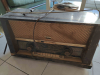 vintage radio, front vintage Philips radio, in poor condition